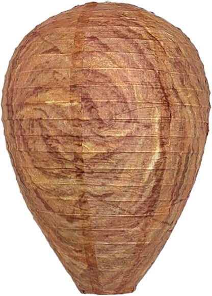 PESTEZE USA Premium Hanging Wasp Nest Decoy [11.8 x 8.6 Inch] — Faux Hornet Hive Deterrent Helps Deter Wasps, Hornets& Yellow Jacket Species Outdoors by Simulating Rival Hives Without Harsh Chemicals
