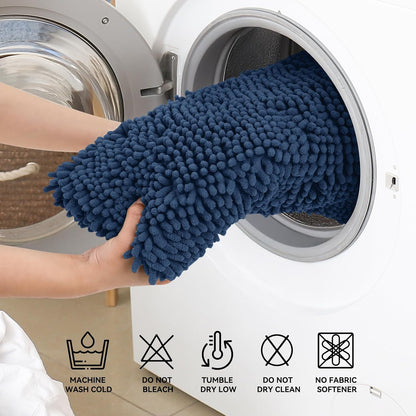 Bcoimo Bathroom Rugs 24x17, Bath Mats for Bathroom Non Slip with Rubber Backing,High Absorbent Microfiber Bath Rugs Quick Drying, Machine Washable, Durable Decor