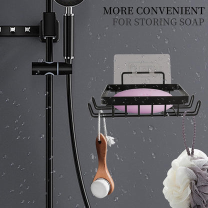 Carrie Joe Soap Holder Self Draining Soap Dish Razor Holder for Shower Wall Not Punched Easy Clean Bar Soap Holder Fit for Bathroom, Kitchen Sink