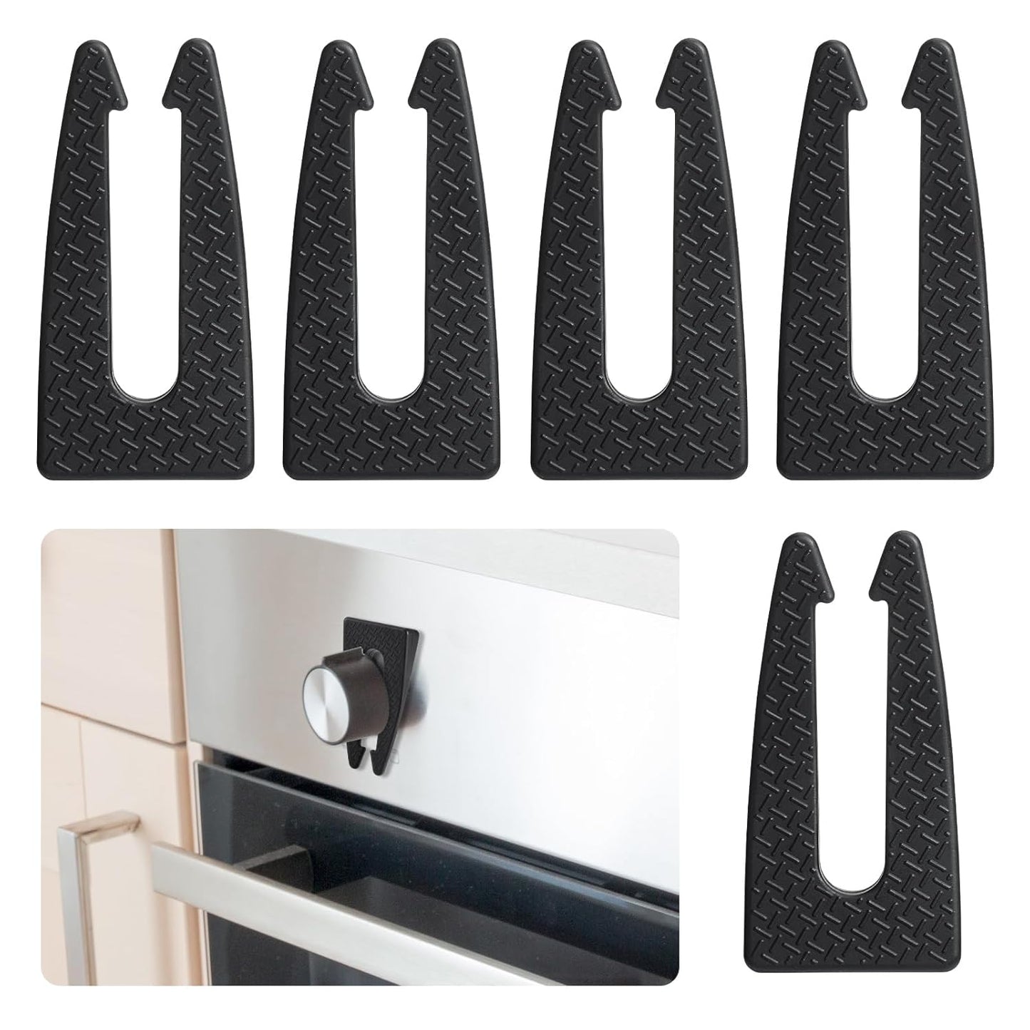 5 Pack Stove Knob Locks,Gas Stove Knob Lock for Baby Safety,Child and Pets Safety Guards,Prevent Children or Pets from Accidentally Turning on Gas Stove