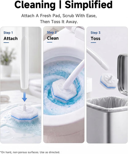 20 Count Toilet Wand Refills for Clorox, 5X Cleaning Power Toilet Bowl Cleaners & High-Density Disposable Toilet Scrubber Refill - No Falling Apart, Instant Foam for Bathroom Cleaning
