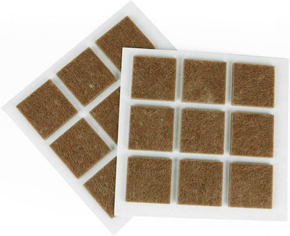 Furndiy Felt Furniture Pads for Hardwood Floors, Self-Adhesive Felt Pad for Chairs & Seat Legs, Easy Slide, Anti Scratch, Noise Stopper, Bumper & Buffer, Floor Protection - Based in USA - 0.8'' Black