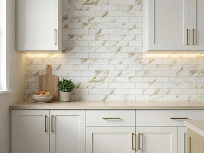 2026 New Upgrade Peel and Stick Backsplash Tile, Peel and Stick 11.34" X 11.57" Wall Tile for Kitchen, Bathroom, Fireplace, Laundry (Beige Ecru, 10 Packs)