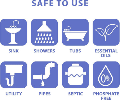 SANI 360° Sani Sticks Drain Cleaner and Deodorizer, 24 Count, Lemon Scent Enzyme Pipe Cleaners, Eliminate Odors, Prevent Clogged Drains, Safe for Sinks, Bathtub Drains, Septic Tanks