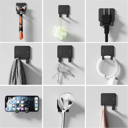 GTK Key Holder for Wall, Key Hooks with 6 Hooks, Wall Mounted Key Holder for Hallway, Self Adhesive Key Rack(White)