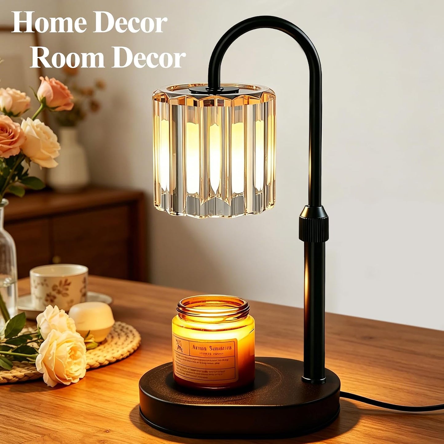 Lukasa Candle Warmer Lamp, with Timer Dimmer Adjustable Height, Home Decor, Room Decor, Wax Melt Warmer for Candles, Gifts for Mom, Gifts for Mother's Day, Birthday Gifts for Women