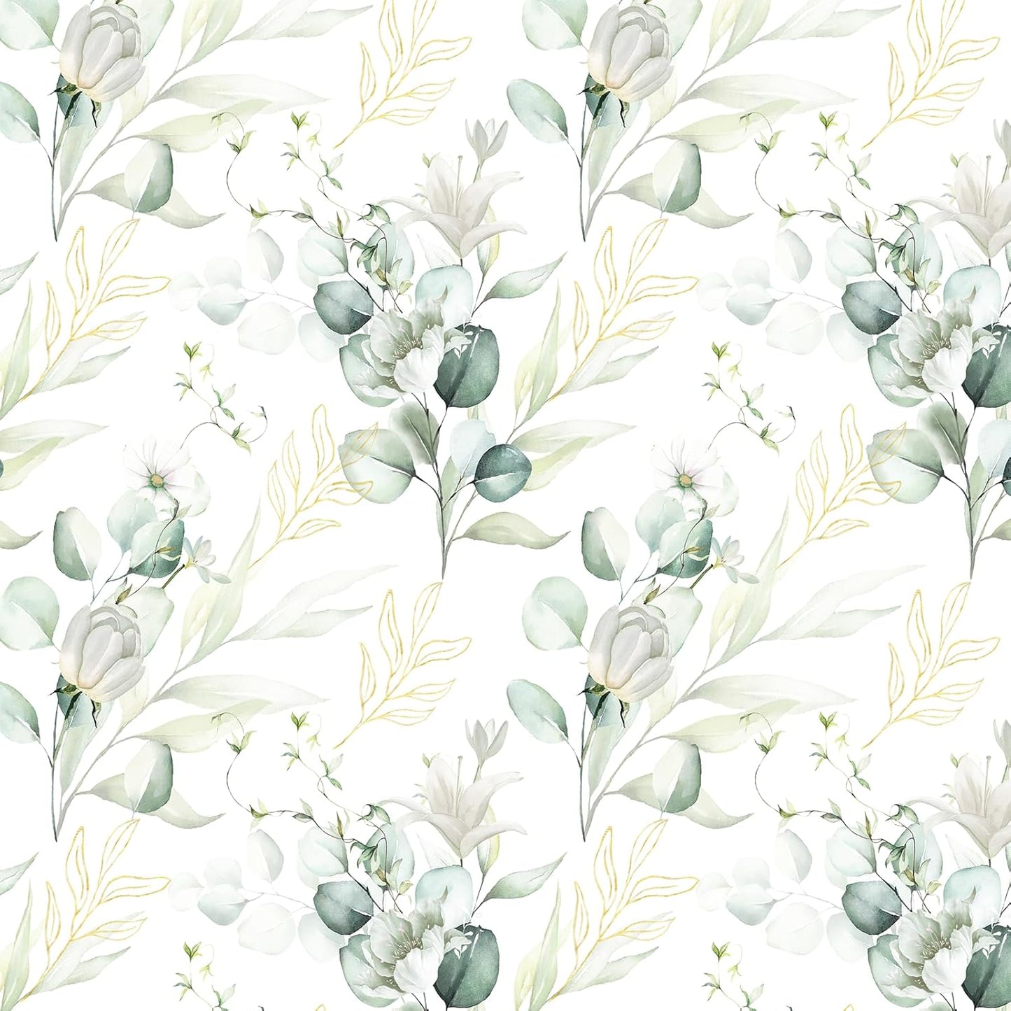 Removable Peel and Stick Wallpaper Boho 17.5 x 118 in Floral for Bedroom Bathroom Easy Peel Off Stick on Wallpaper Contact Paper Renter Friendly Wall Paper