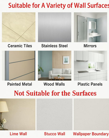 Heavy Duty Adhesive Wall Hooks Large 24 Pack, Transparent, Waterproof, Damage-Free, Sticky Hook for Hanging Upto 50lbs, No Tools Required, no Drill, for Kitchen, Shower, Tile etc.