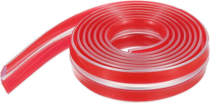 PATIKIL Edge Protector Strip, 0.79IN x 6.6FT Children Proofing Silicone Soft Clear Corner Protectors Pre-Taped Strong Adhesive for Cabinets Tables Drawers
