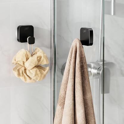 TAILI Suction Cup Razor Holder in Shower 2 Pack, Towel, Loofah, Shaver Holder for Bathroom Wall, Powerful Suction Cup Shower Hooks, Easy to Install and Reuse, White