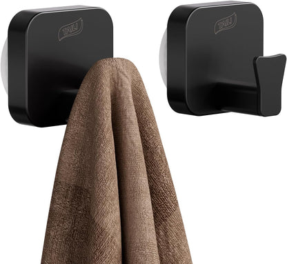 TAILI Suction Cup Razor Holder in Shower 2 Pack, Towel, Loofah, Shaver Holder for Bathroom Wall, Powerful Suction Cup Shower Hooks, Easy to Install and Reuse, White