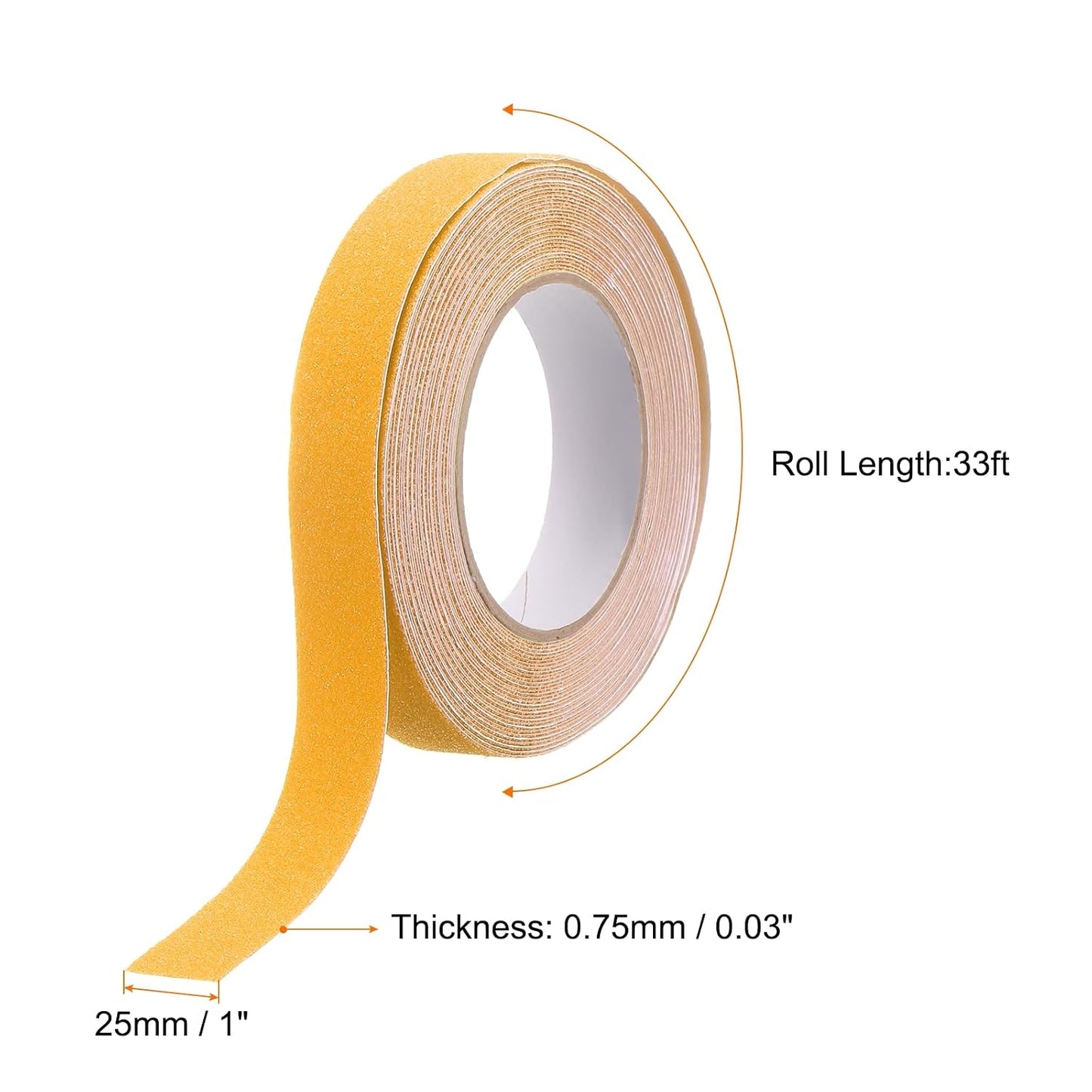 HARFINGTON Anti Slip Traction Tape 2" x 16.4ft Waterproof Non-Slip Grip Tape High Friction Weather Resistant Non Skid Stair Treads Tape for Indoor Outdoor Stair Steps, White