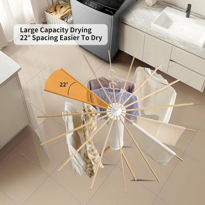 RFOUO Wall Mounted Clothes Drying Rack Tripod,Foldable Drying Rack,Wall Mounted Dryer Rack Clothing,Over The Door Drying Rack for Laundry Bedroom Household Aluminium