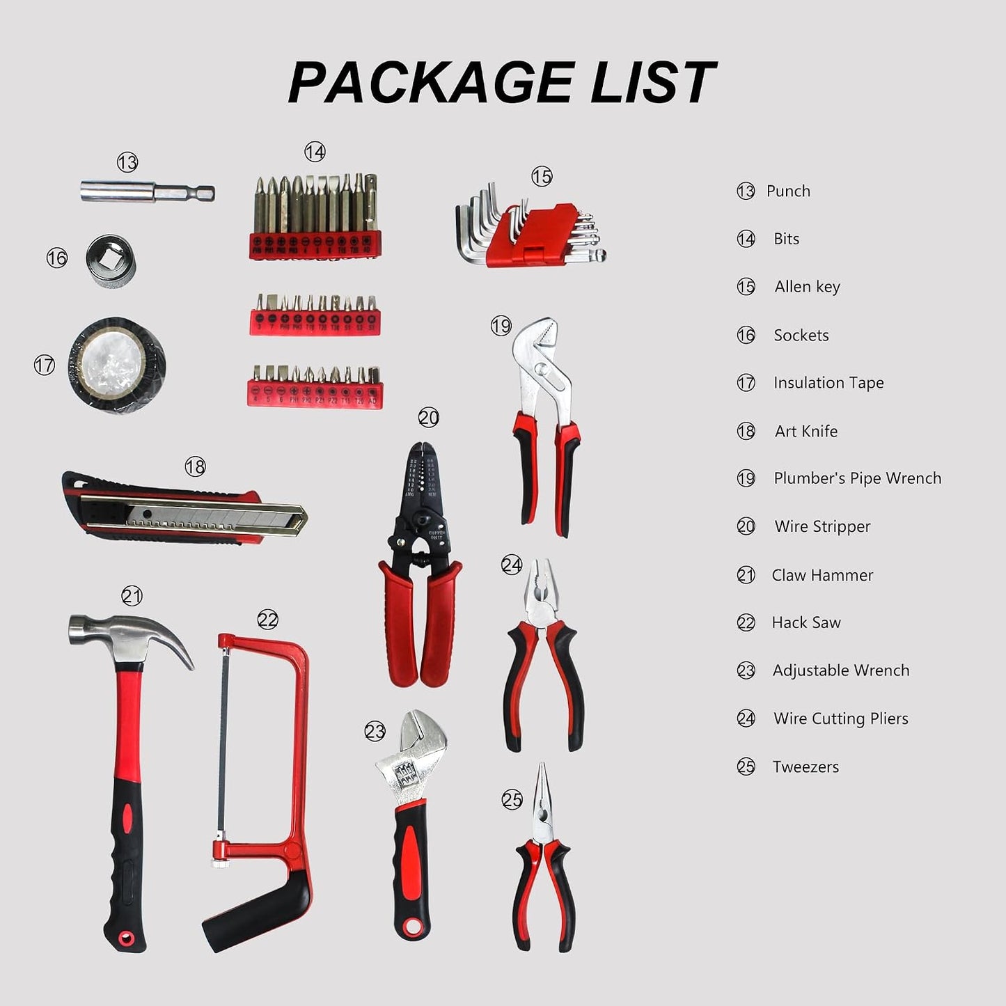 899PCS Tool Set, Household Tool Kit with Rolling Tool Box, Complete Tool Box Set Hand Tool Set with Tool Box, Mechanic Tool Set Rolling Tool Set for Home/Auto Repair Tool Set (Black)