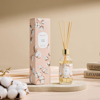 Airkeep Reed Diffuser Oil Set with Reed Sticks,Vanilla Aromatherapy Oil Scent Diffuser for Home Office Bathroom Decoration Perfume and Gifts 3.38 oz/100ml