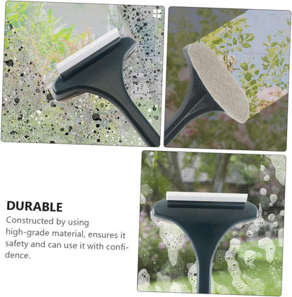 GALPADA 2Pcs Double Sided Window Screen Cleaning Brush Tool Portable Window Cleaning Brush for Dust Removal Mesh Screens and Windows for Home Use