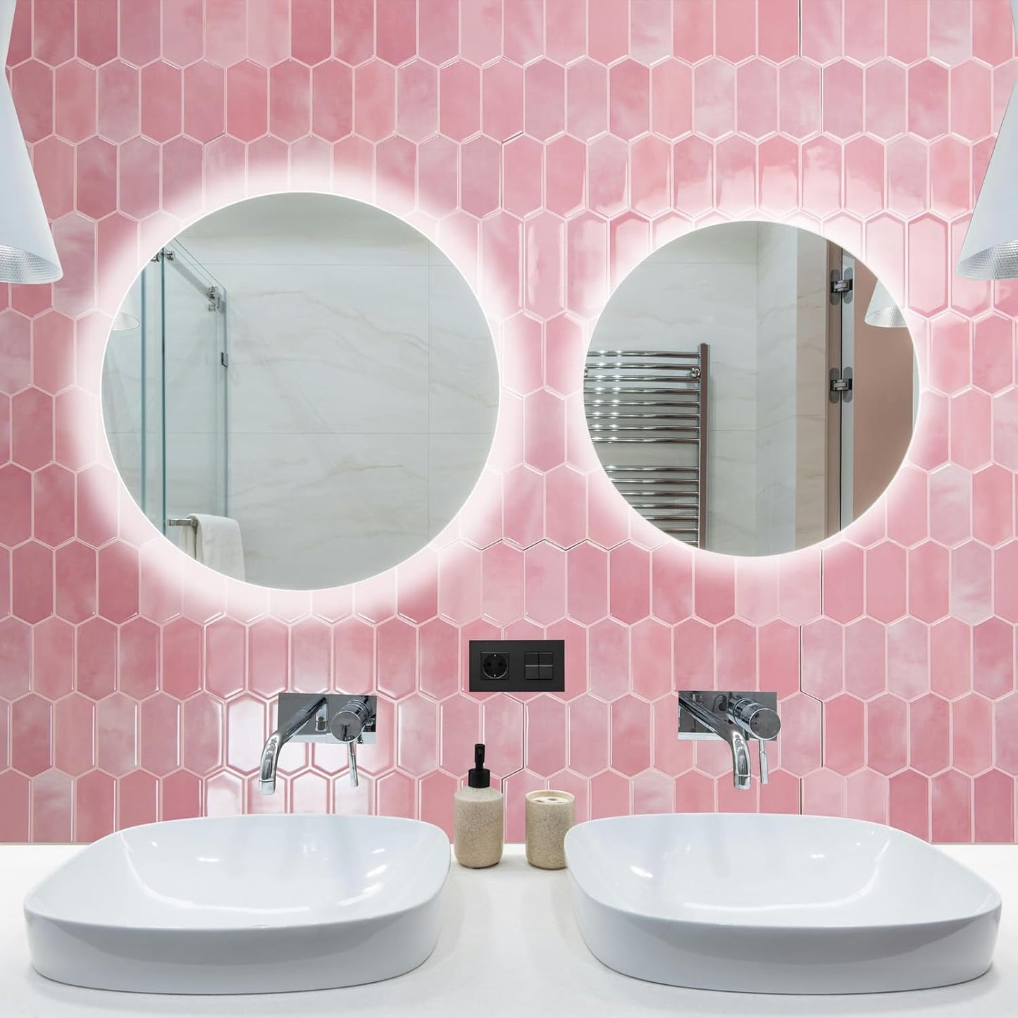 Art3d 10-Sheet Heavy-Duty Peel and Stick Backsplash, Self-Adhesive Vinyl Wall Tiles for Kitchen Countertop Bathroom, White