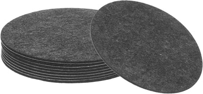 uxcell 32Pcs Non Slip Furniture Pads, 3" Round Self Adhesive Felt Bumpers Noise Reducing Furniture Feet Floor Protector for Chairs Tables Furniture Legs (White 0.2" Thick) - Colors B