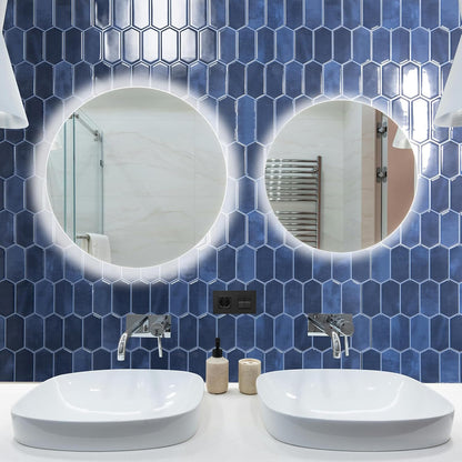 Art3d 10-Sheet Heavy-Duty Peel and Stick Backsplash, Self-Adhesive Vinyl Wall Tiles for Kitchen Countertop Bathroom, White