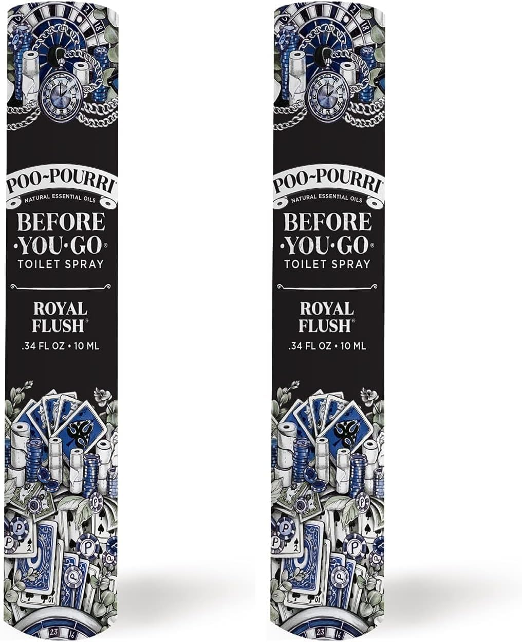 Poo-Pourri Before-You-Go Pocket Toilet Spray, Travel Essentials, Royal Flush, 1 Fl Oz, Up to 50 Uses, On-The-Go Bathroom Odor Deodorizer with Essential Oils, TSA Approved Size, Eucalyptus & Spearmint