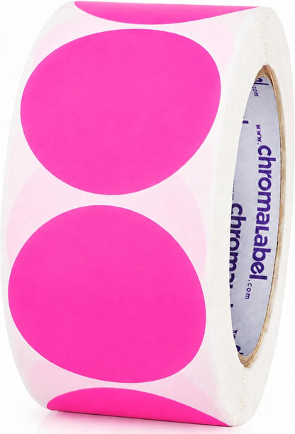 ChromaLabel 2 inch Color-Code Dot Labels | 500/Roll (Yellow)