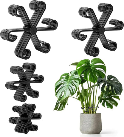 8pcs Plant Stem Support, Plant Support for Indoor Plants, Plastic Reusable Plant Stabilizer, Indoor Plants Accessories