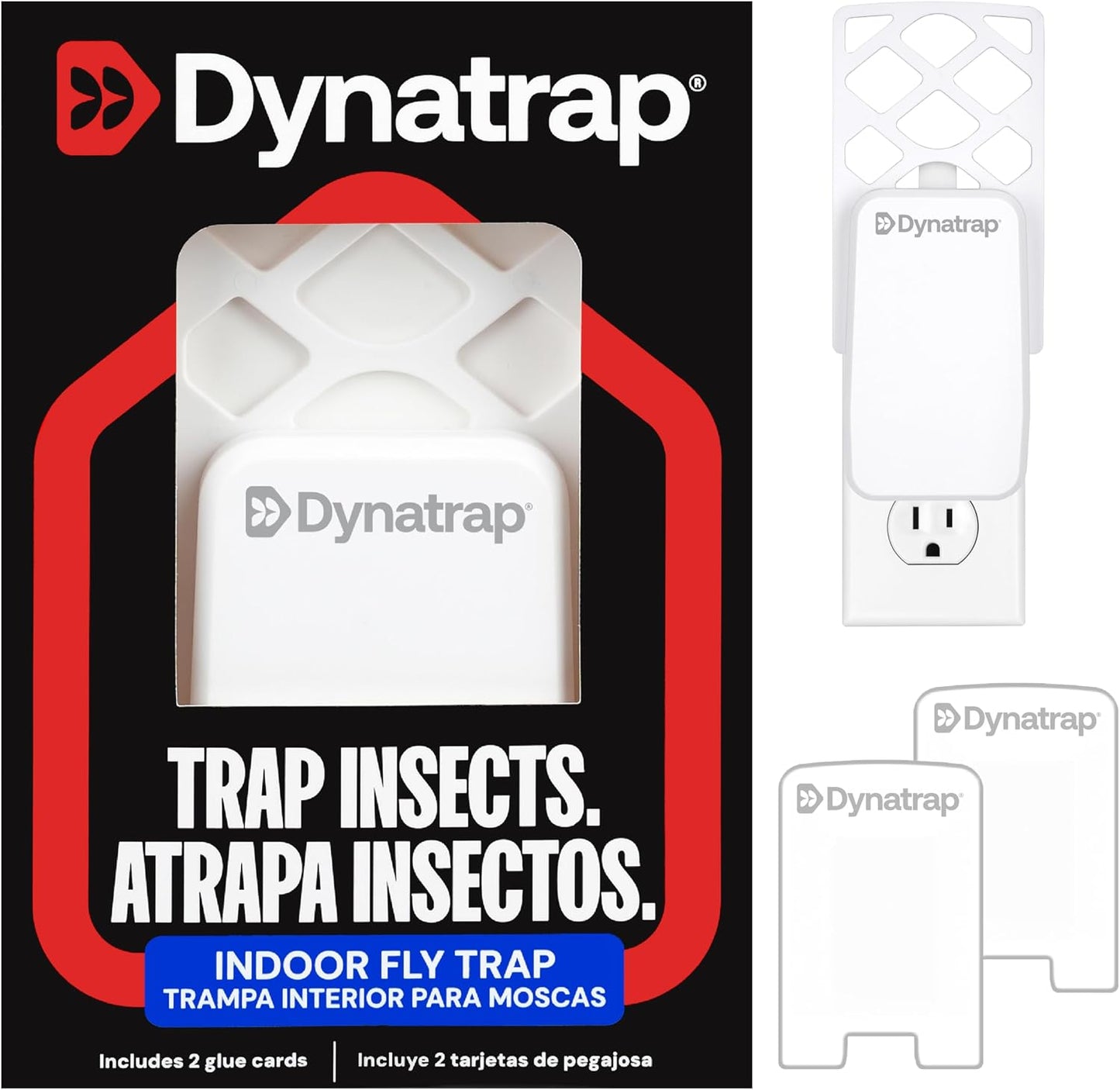 Dynatrap Glue Card Refills for Indoor Dynatrap Fly Trap Models DT3007 and DT3007W - 6 Glue Cards - 23007 - Discreet Indoor Insect Control - Includes 6 Official Refills