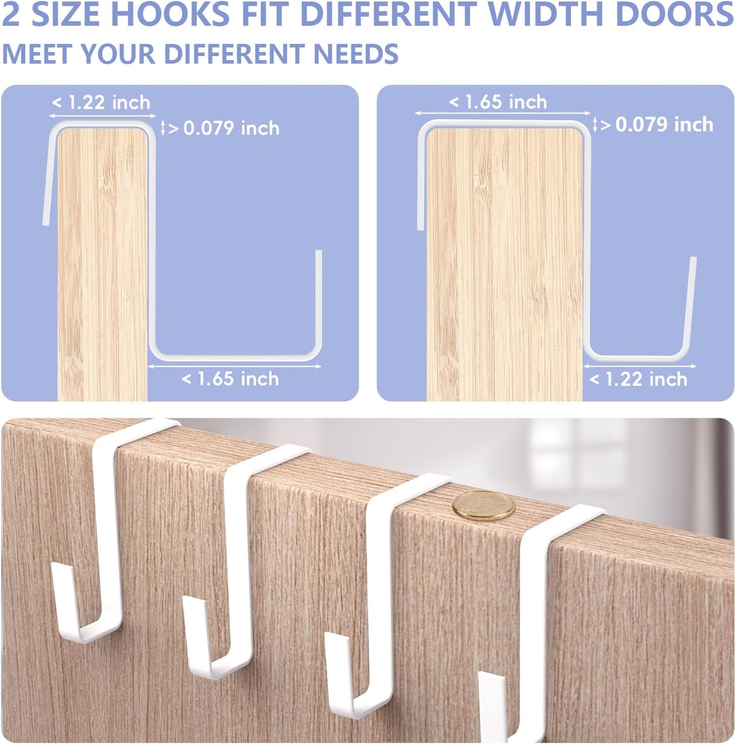 FENTEC 1 Pack Over-the-Door-Shoe-Organizers,Hanging Organizers with Large Pocket Shoe Holder Hanging Shoe Rack for Closet Shoe Organizer for Wall, Over Door Organizer with 15 Pockets Gray