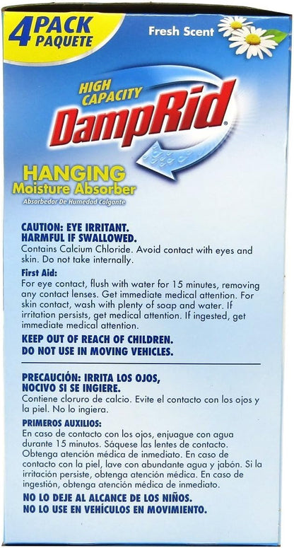 DampRid Hanging Moisture Absorber Fresh Scent - 4 (16 oz/454g) Packs