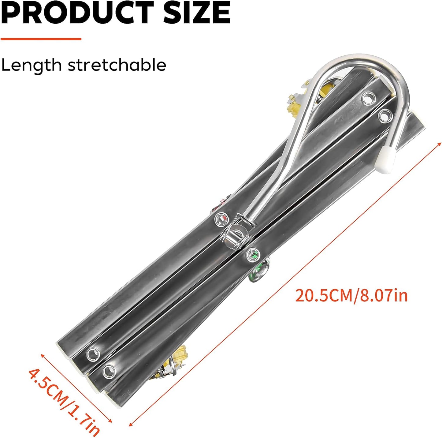 Drying Hanger, Hanging Drying Rack, Drip Hanger Stainless Steel with 10 Pegs for Laundry Underwear Socks, The Clips Release Quickly, Folding Portable