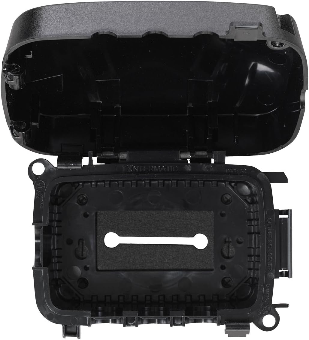 Intermatic WP5100BL Extra Duty Plastic Weatherproof Cover, 2.75-Inch Single Gang, Black