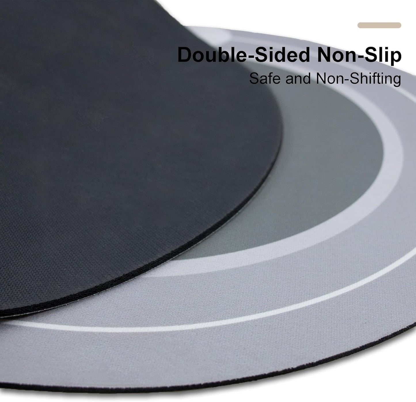Rubber Bath mats Quick-Drying Non-Slip Bathroom mat Super Absorbent Bath mat Instant Dry Bath mat, Bathroom Rug in Front of The Kitchen Sink, Shower Room, Bathtub, Oval(Grey+16.9x26.7in)