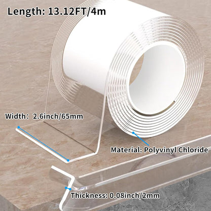 Edge Corner Protector Baby Proofing,Soft Clear Furniture Table Corner Guard & Edge Safety Cabinet Door Bumper,Crib Bumpers,Wall Protector,6.6ft(Width 0.8 in，Thickness 0.08 in)
