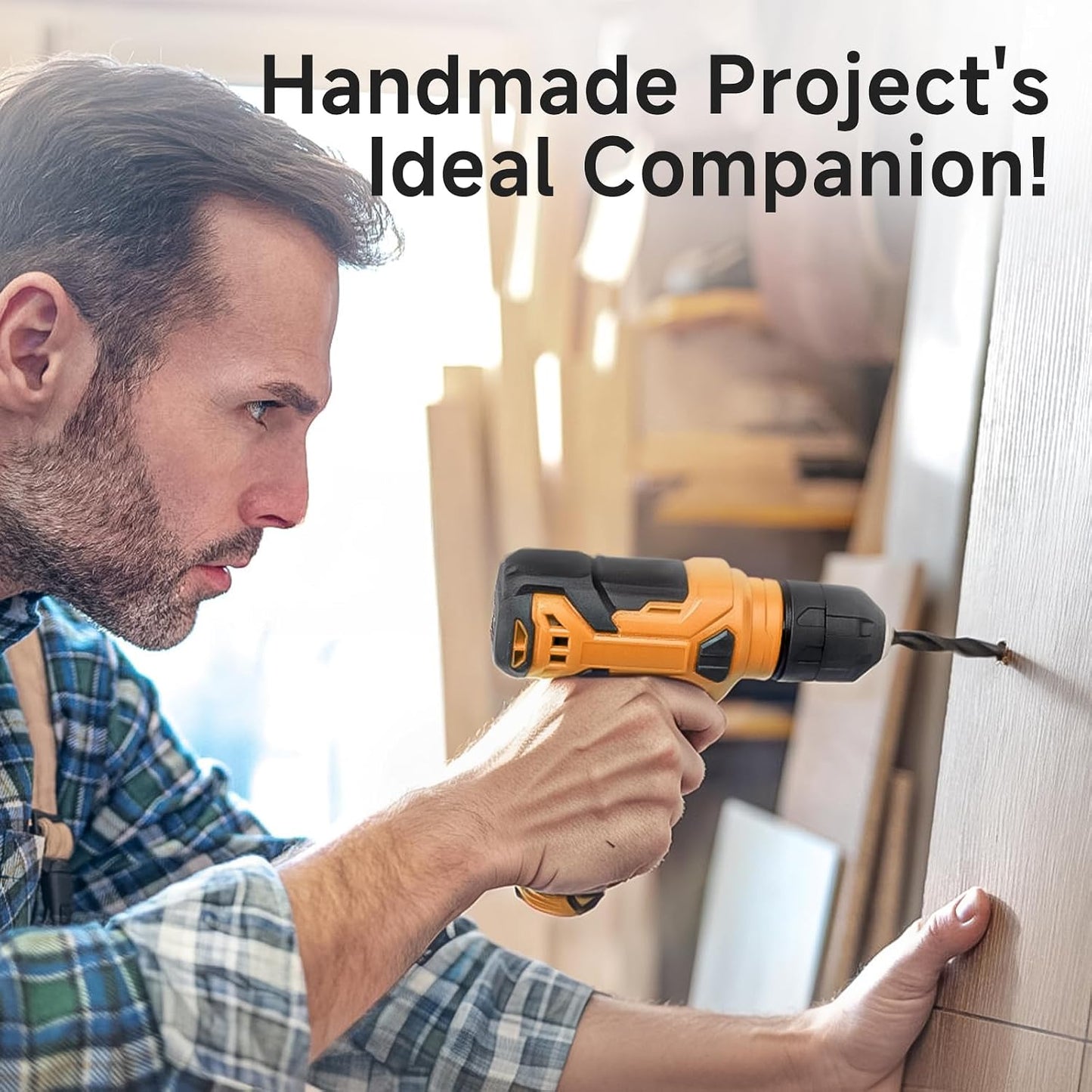 Tool Set - 8V Cordless Drill Set, 132 Piece Home Tool Set With Hand Drill, Tool Kit for Women & Men, Perfect for Homeowner, Diyer, Handyman