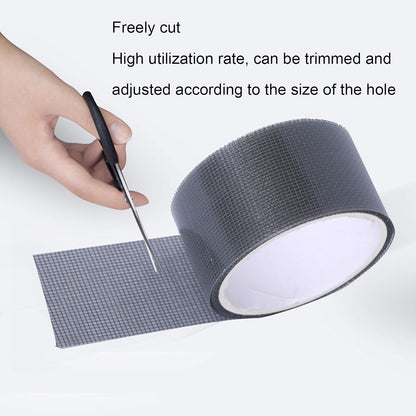 FTVOGUE Window Screen Repair Tape, 80mm x 9.15m Transparent Self Adhesive Mesh Patch for Mesh Doors Tents Pool Net Car Screens Camping Tarps (Gray)