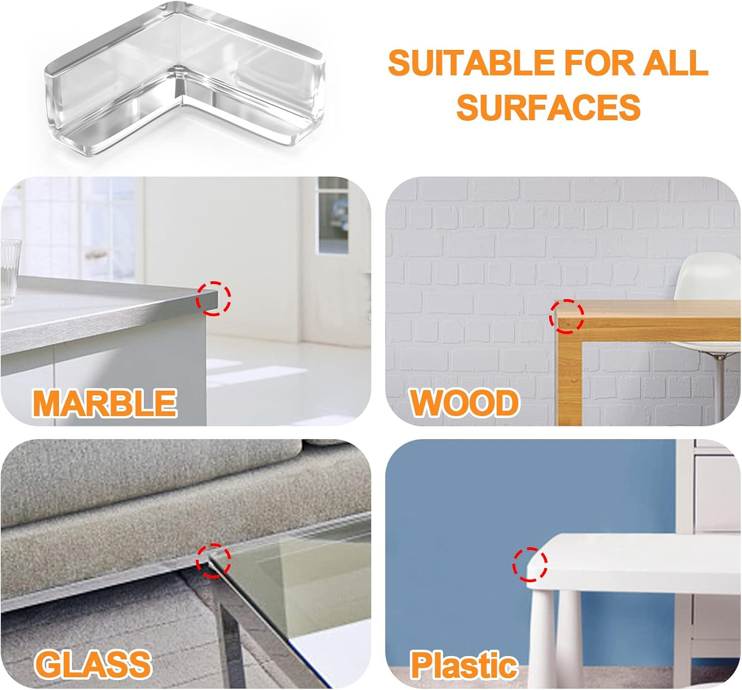 HOMREALM Baby Proofing16.4ft Long (2.75" Wide) Corner Guards Furniture Corner & Edge Safety Bumpers Corner Covers Protectors Baby Proof Bumper & Cushion to Cover Sharp Furniture & Table Edges