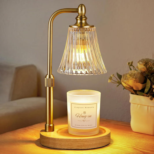 Candle Warmer Lamp with Timer Dimmable,Birthday Gifts for Women Mom Sister,Adjustable Height Wax Melt Warmer for Jar Candles,House Warming Gifts New Home,Ideal for Office,Dorm,Bedroom Home Decor
