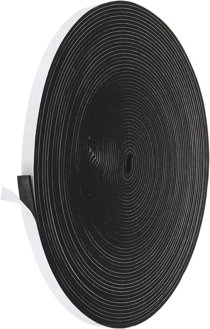 PATIKIL Weather Stripping Door Seal Strip, 3/8 Inch x 1/4 Inch x 32 Ft Self Adhesive Soundproof High Density Foam Tape Insulation for Door Window Air Conditioning, White - Colors B