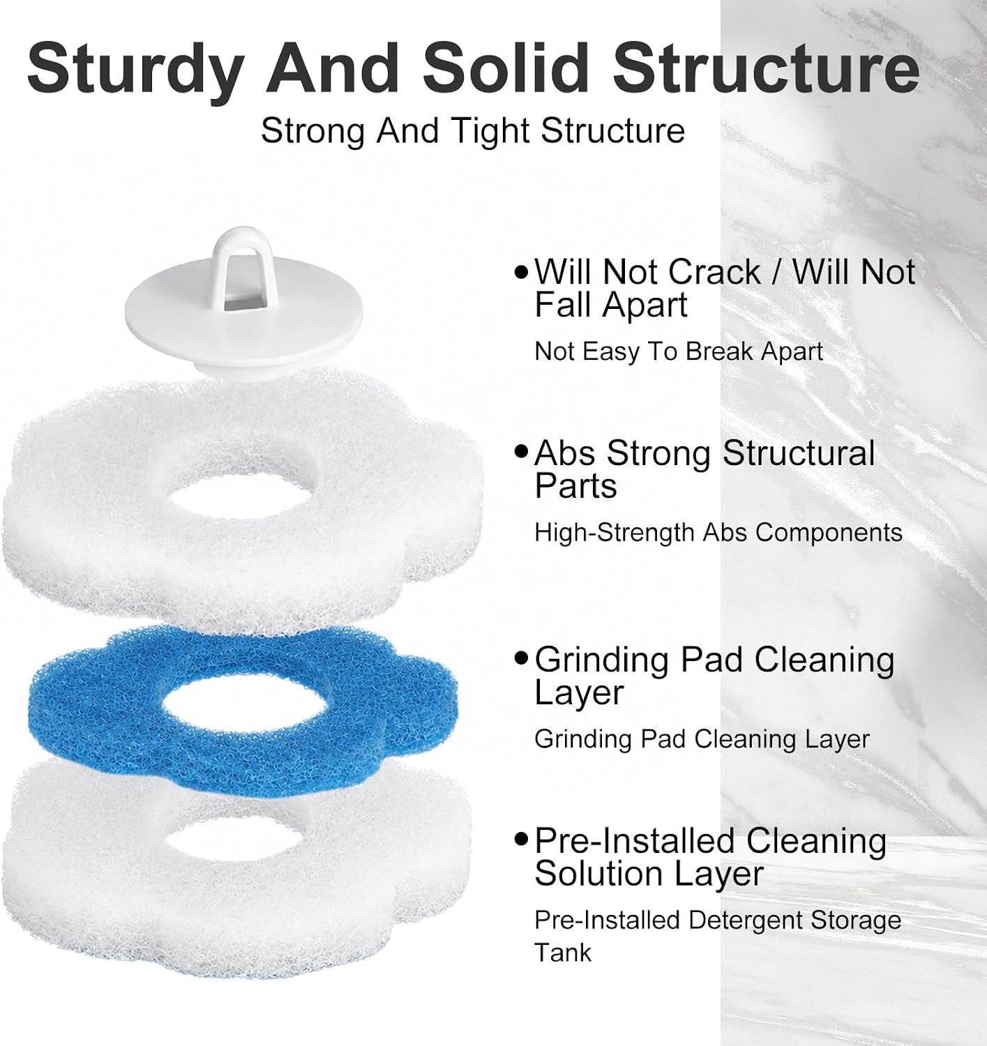 2 Pack Disposable Toilet Bowl Brush and Holder, Toilet Cleaning System-2 Toilet Bowl Wand, 2 Storage Caddy&96 Toilet Brush Refills Wall-Mount Toilet Brush for Effective Deep Scrub Toilet