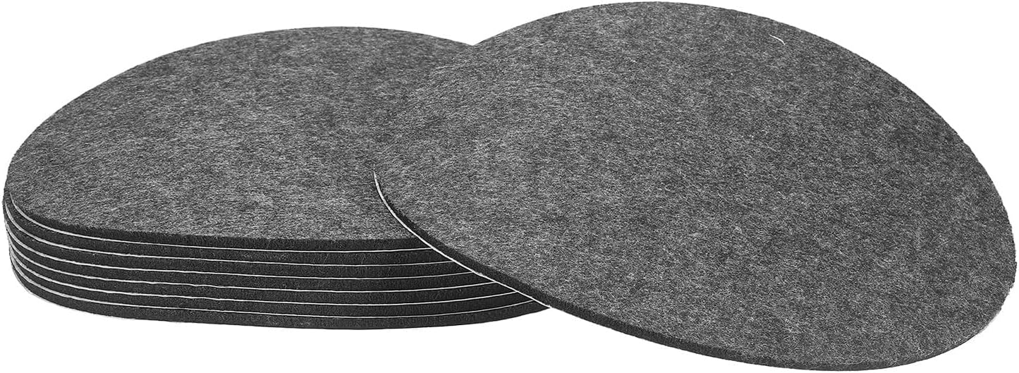 uxcell 32Pcs Non Slip Furniture Pads, 3" Round Self Adhesive Felt Bumpers Noise Reducing Furniture Feet Floor Protector for Chairs Tables Furniture Legs (White 0.2" Thick) - Colors A