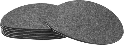 uxcell 32Pcs Non Slip Furniture Pads, 3" Round Self Adhesive Felt Bumpers Noise Reducing Furniture Feet Floor Protector for Chairs Tables Furniture Legs (White 0.2" Thick) - Colors A