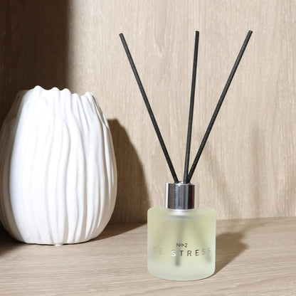 3 Pack Fragrance Reed Diffuser, 50ML Lavender Jasmine Lemongrass Aromatherapy Diffuser Set with 12 Black Fiber Sticks,Air Freshener for Bedroom Bathroom Office, 8.2X 6.6X 2.1 inch