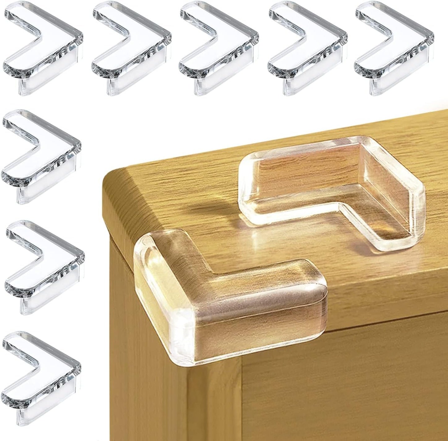 10 Pack Corner Protector Baby,Table Corner Covers Baby Safety | Furniture Corner & Edge Safety Bumpers Covers Cushion, Baby Proof Bumper,Clear Corner Protectors
