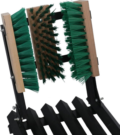 Steel Mat Scraper & Boot Brush Shoe Welly Scrub Muck Mud Door Farm Yard