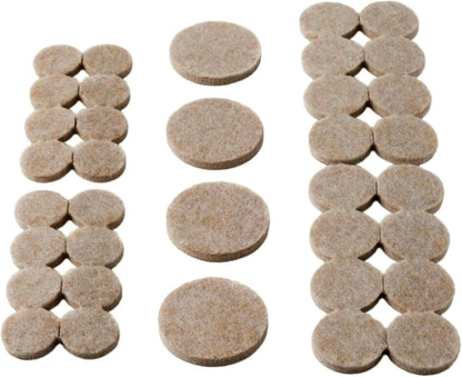 Scotch Felt Pads, Felt Furniture Pads for Protecting Hardwood Floors, Beige, Multi-Pack, 16-3/4 in., 16-1 in., 4-1.5 in., Round, 36 Pads Total