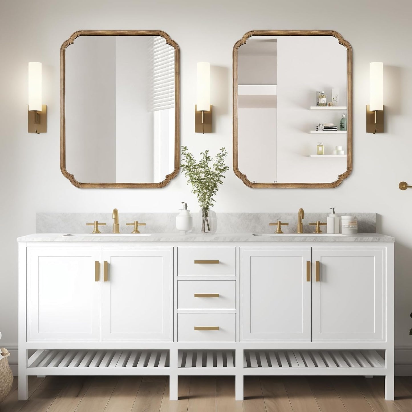 WallBeyond Full Length Mirror Wall Mounted 65"x22", Rustic Wooden Frame Floor Mirror, Large Full Body Mirror for Bedroom, Leaning or Hanging Against Wall, Natural