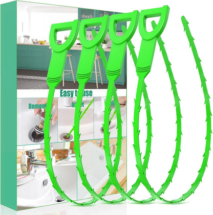 Drain Snake Hair Drain Clog Remover - 3 Pack Shower Snake Sink Unclogger Tool with Exquisite Packaging