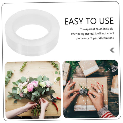 SHINEOFI 1roll Nano Double-Sided Tape Strong Adhesive Mounting Sticker for Home Decor Washable Reusable Bonding for Materials