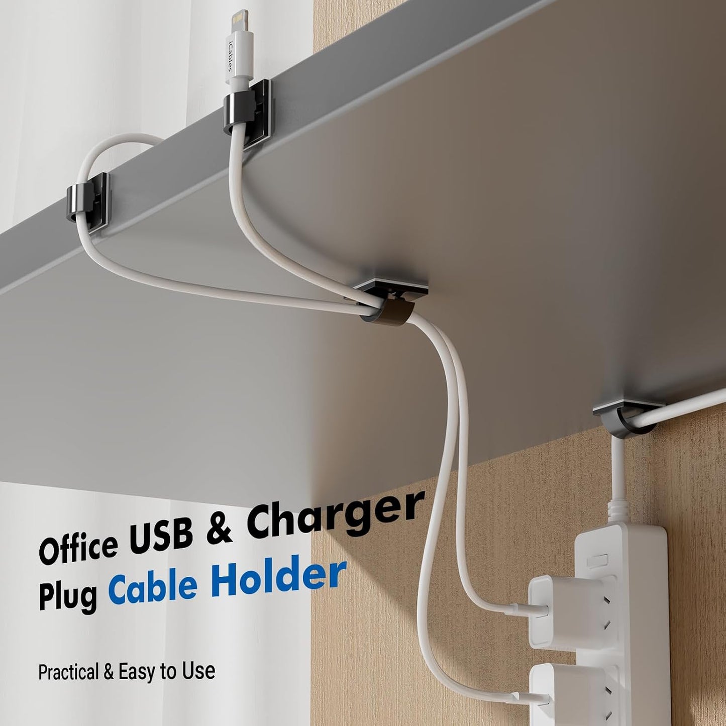60Pcs Adhesive Cable Clips, Black Small, Cord Holder, Cord Clips for Dash cam, Ethernet Cable, Christmas Lights, USB, Phone Chargers, The Wall, Desk, nightstand, Car