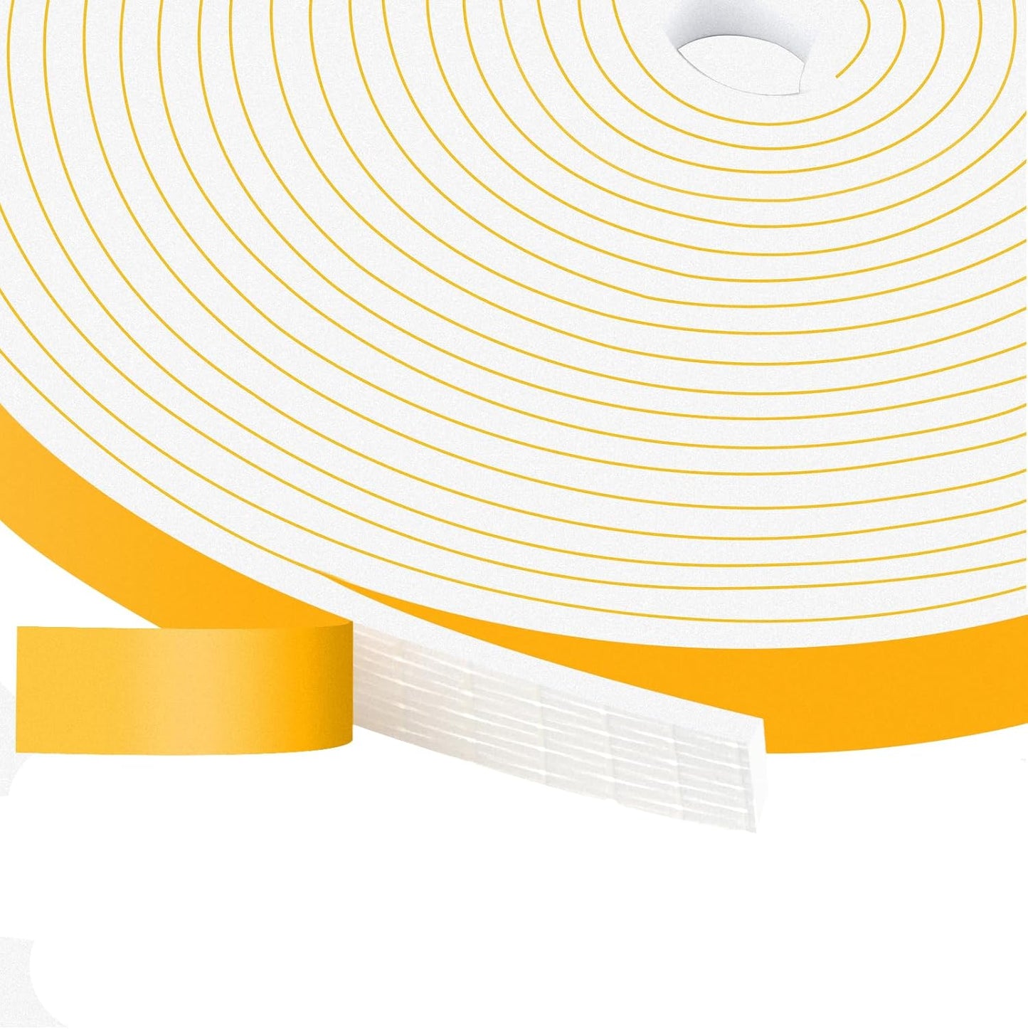 Upgraded Strong Adhesive Foam Weather Stripping Door Seal Insulation Tape for Insulating Door,Window, Air Conditioner Noise-Reduction Self Adhesive Sealing Weatherstrip (1 in x 1/2 in x 10 Ft) - Colors B